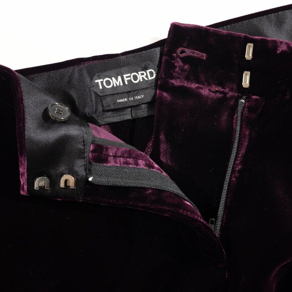 Tom Ford plum velvet trousers - Picture 4 of 6